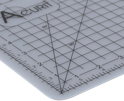 Acurit Self-Healing Cutting Mats - Self-Healing Craft Mats for Cutting, Measurements, Studios, Design, & More! - [Translucent - 12x18"]
