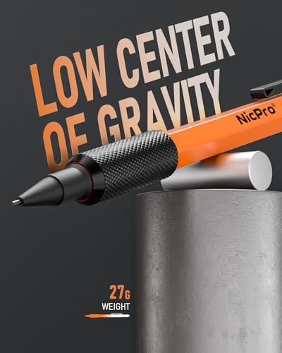 Nicpro MP2000 1.3mm Metal Mechanical Pencil Set with Case (Orange)