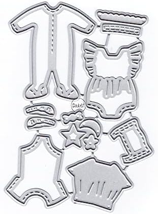 Cute Baby Clothes Metal Cutting Dies for Card Making