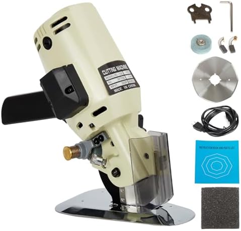 BEAMNOVA Electric Rotary Cutter for Fabric, Cloth Cutting Machine