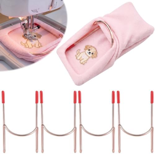 Twistover 4 Pcs 4 Pcs Sock Hoop for Embroidery Machine Sock Embroidery Tool Hoops Aid Gift for Crafting Enthusiast Accessories (Kids)