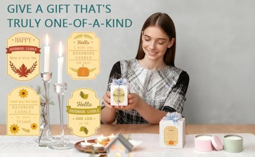 Candle Making Kit with Wax Melter, Premium DIY Candles Kit, Soybeans Wax | 60oz Electric Wax Melter, Starter Fridenly Homemade Candles Kit, Complete Set Rich Scent Colorful Tins & Jars