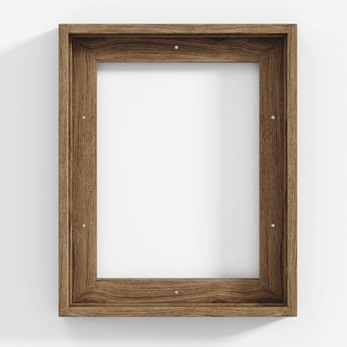 Venusmiles Canvas Frame 8x10 Frame for Canvas Painting Floating for 1" Deep, Floater for Canvas Artist Panel Oil Painting Wall Art Décor, Vertical or Horizontal Picture Wall Decor, Natural