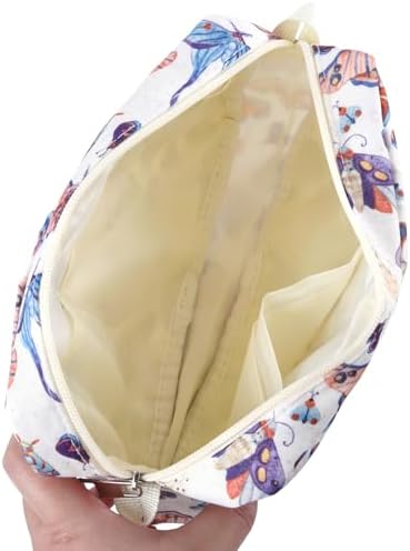 Multiple Pockets Portfolio Organizer with Zippered,Storage Pencil Pouch Bag