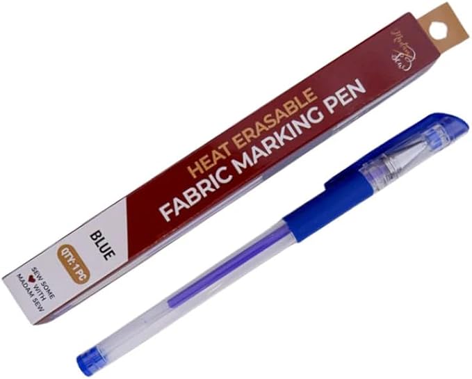 Madam Sew Heat Erasable Fabric Marking Pens for Sewing and Quilting | Fabric Markers for Sewing