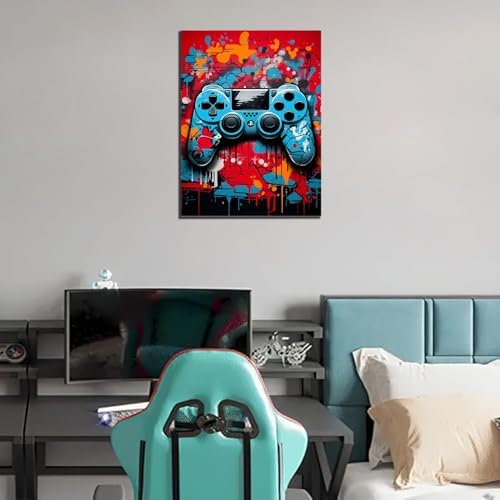 VeGuude Graffiti Gaming Controller Diamond Art Kits for Adults (12x16 Inch)