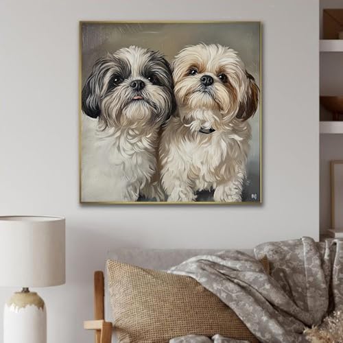 Xylogist Dog Diamond Art Kits for Adults 13.8x13.8 inch