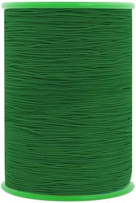 Mandala Crafts 0.6mm Forest Green Shirring Sewing Elastic Thread 546 Yds