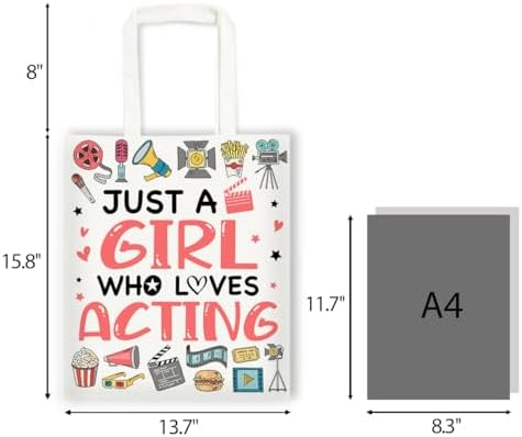 Canvas Tote Bag Gifts for Women Music Dance Sewing Lovers, Double-Sided Print Bags