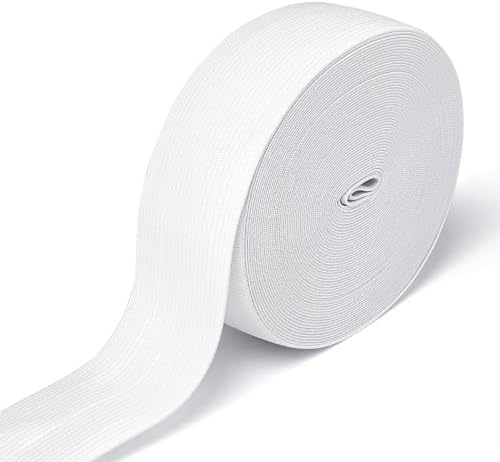 Airisoer Elastic Bands for Sewing 1.5 Inch x 12 Yards, White