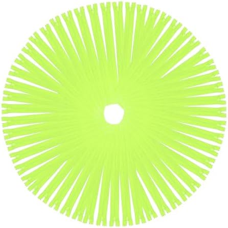 Mandala Crafts 85 PCs Lime Green Assorted Lengths Nylon Zippers for Sewing