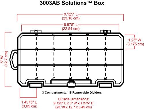 ArtBin 3003AB Solutions Small Box, Art & Craft Supply Organizer with Removable Dividers, [1] Plastic Storage Box