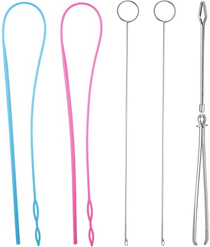 6 Pcs Sewing Loop Turner Kit with Drawstring Threader, Hook, Tweezers