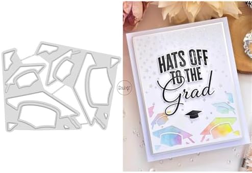 Graduation Season Hollow Hat Lace Metal Cutting Dies for Card Making