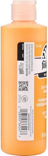 FolkArt Acrylic Craft Paint, Matte Finish, Tangerine, 8 fl oz