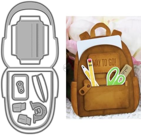 Patchwork Backpack Metal Cutting Dies for Card Making