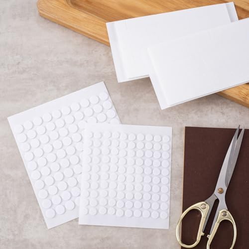Joez Wonderful 4 Sheets Foam Adhesive Squares, 4 Sizes, White