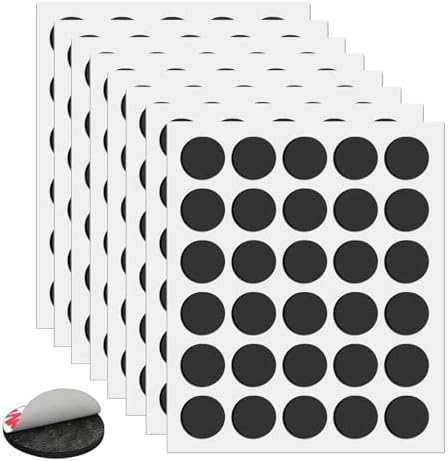 Towjug Round Magnets with Adhesive Backing, 240 Fridge Circle Magnetic Tape