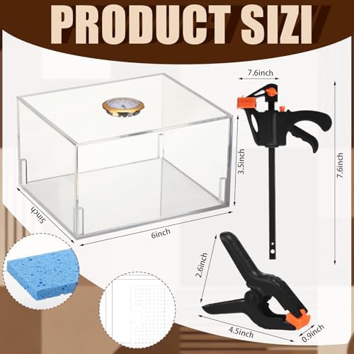 Didaey Card Flattening Kit Trading Card Flattening Tool Kit, Clear, Acrylic