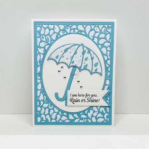 Patchwork Umbrella Metal Cutting Dies for Card Making