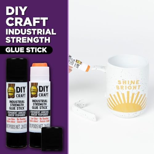 Aleene's DIY Craft Industrial-Strength Glue Sticks, Permanent Bond for Easy Repair, 2 Pack