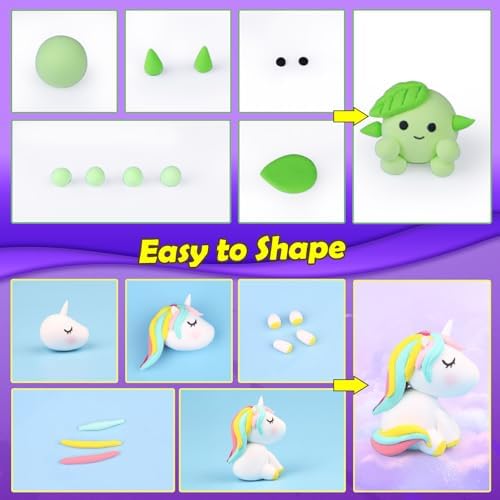 ESSENSON Air Dry Clay 104 Colors, Modeling Clay for Kids