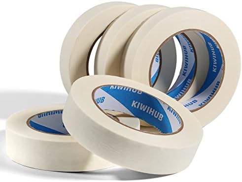 White Painters Tape,1" x 60 Yards x 5 Rolls