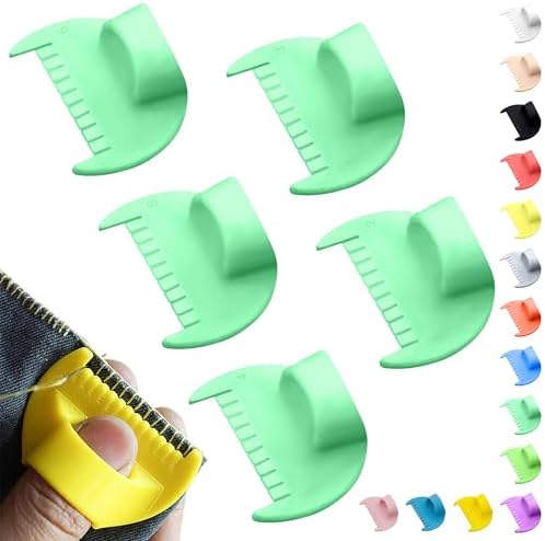 2mm-6mm Seam Guide for Hand Sewing Edge Lockranding Tool 5 PCS Set for Leather/Fabric/Craft Sew, Green