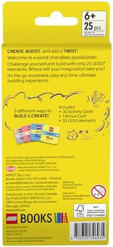 LEGO Recreate Activity Cards – Pets | Creative Pet Themed Building Game with 30+ Activity Cards & 25 LEGO Elements | Ages 6+