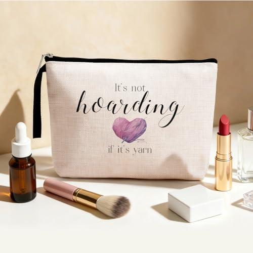 Funny Crocheting Gifts Makeup Bag Christmas Birthday Gifts