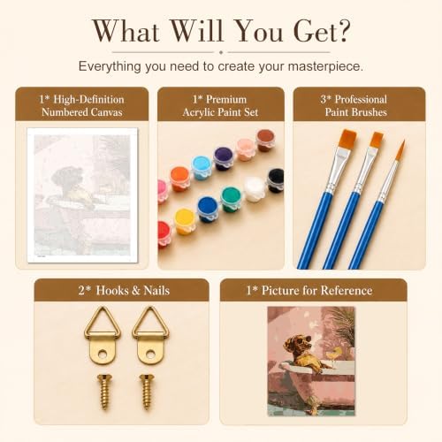 TELMOXA Funny Paint by Numbers Kit for Adults, 16x20 in
