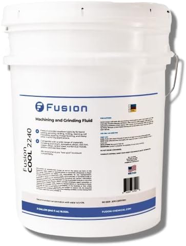 Machining, Grinding, and Cutting Fluid | Fusion Cool 2240 | General Purpose Coolant, Cutting Oil and Machine Shop Operations | Semisynthetic (5 Gallon)