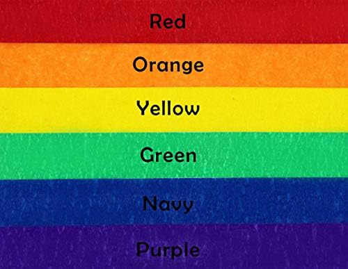 Colored Masking Tape, Colored Painters Tape for Arts & Crafts, Labeling or Coding - Art Supplies for Kids - 6 Different Color Rolls - Masking Tape 1 Inch x 13 Yards (2.4cm X 12m)
