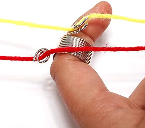 YICBOR Metal Knitting Thimble Norwegian with 2 Yarn Guides #624144 Knitting Thimble with 4 Yarn Guides #624147