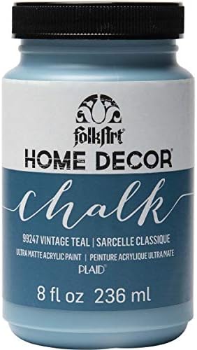 FolkArt Home Décor Chalk Finish Acrylic Paint, 8oz, 8 ounce, Vintage Teal