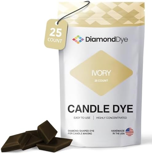 Ivory Candle Dye Chips, Soy & Paraffin Candle Making, 25 Pack