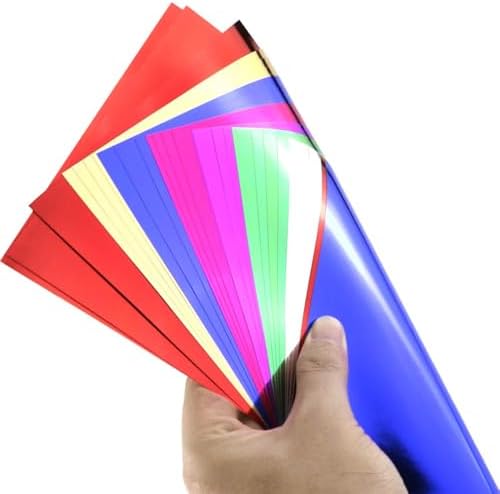 140 Sheets 6"x 6" 7-Color Foil Cardstock Folding Paper - Metallic Mirror Finish, Ideal for DIY Cards, Invitations, Scrapbooking & Arts Crafts
