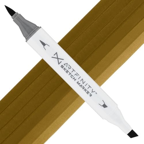Artfinity Sketch Markers - Dark Brown Y7-8, Vibrant, Professional, Dye-Based Alcohol Markers for Artists, Drawing, Travel, & More
