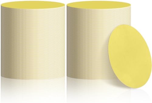 TaoBary 200 Pcs Round Cardboard Coasters Bulk, 4 Inch 1mm Thick,Gold