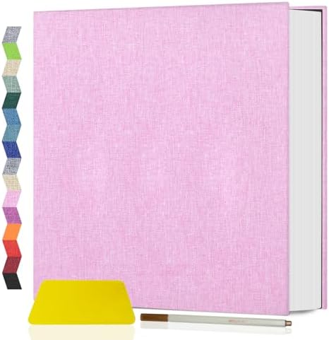Popotop Photo Album Self Adhesive Scrapbook Album for 4x6 5x7 8x10 Pictures DIY Photo Book as Scrapbooking Supplies Kits, Birthday Gifts for Women Mom Wedding Baby Family Travel
