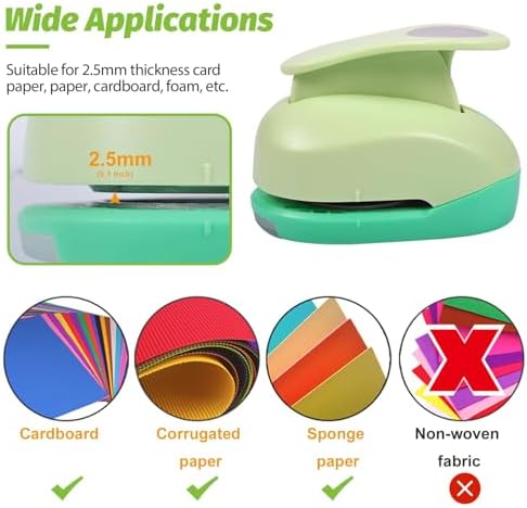 UCEC 1/2 Inch Circle Punch, 12mm Crafts Paper Punch for Crafts Scrapbooking