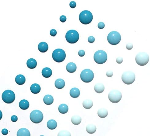 (Pack of 10) 54pcs/Pack Round Assorted Size self Adhesive Enamel dots