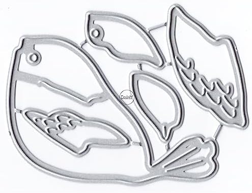 Birds Wings Metal Cutting Dies for Card Making