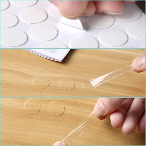 JANYUN 280Pcs Sticky Dot Stickers Clear Putty Sticky Tack for Decoration