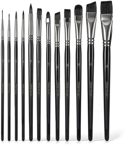 Face Painting Brushes Set, 12 Pcs Face Paint Brush