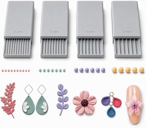 3D Print Clay Gel Ball Maker Tool,Nail Art Bead Roller for 3D Gel Flower (GR)