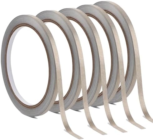 5 Pack 5mm X 10M (0.2in x 32ft) Conductive Nylon Conductive Adhesive Tape, Maker Tape for Paper Circuits, Craft Circuits Arts Crafts Scrapbooking Supplies Projects