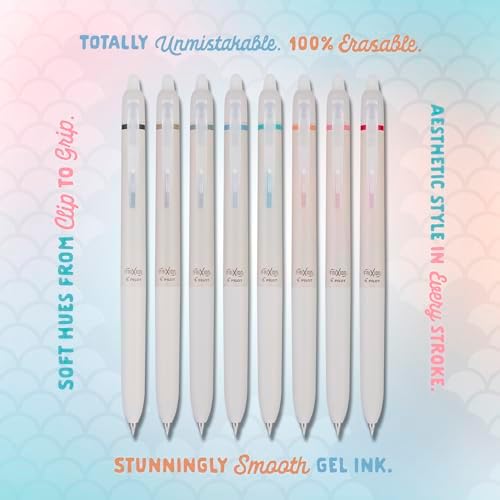 PILOT FriXion Waai Erasable Gel Pens, 8-Pack Pouch, Assorted Colors