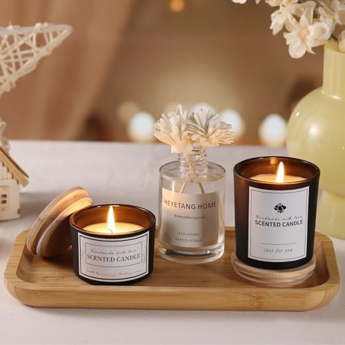 Matte Black Candle Jars with Lids, 16 Pcs Containers for Making Candles