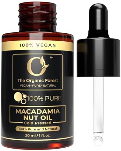 100% Plant Based Macadamia Hair Oil with Dropper | Perfect Macadamia Oil for Soft Skin, Strong Hair, Scalp Massage, Face Moisturizer & Body Massage | Sulfate & Paraben Free
